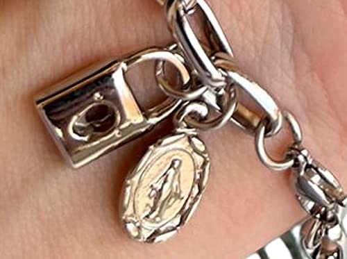 Pulseira Cadeia Consagração Nossa Senhora Das Graças Medalha Milagrosa