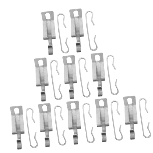 Angoily 20pcs Aluminum Hook Aluminum Clip for Roof Heat Cable Clips Gutter Use As Anchor Tool Kit for Outdoor Cable Spacers Roof Spacers Set