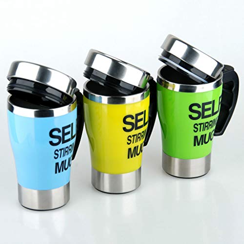 Sisyria El Agua Magnética Auto Agitación Copa De Acero Inoxidable Ventosa Taza De Aislamiento Térmico De Un Solo Botón… - Imagen 3