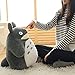 OshoeQ Muñeco de Peluche Totoro, Almohada de Felpa para abrazar, muñeco de Peluche, muñeco de Almohada de Dibujos Animados, Regalo de Boda para niñas y niños (70 cm / 27 Pulgadas),Gris,40cm