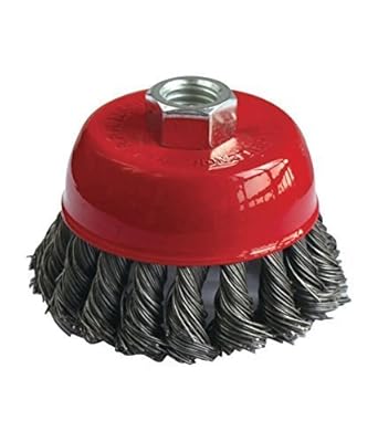 KROST Twisted Cup Brush for Removing Rust, Paint, Polishing, Multi-Color