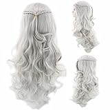 MISSLATE Blonde Wigs for Khaleesi Costume Cosplay Daenerys Targaryen Wig Long Braided Party Hair...