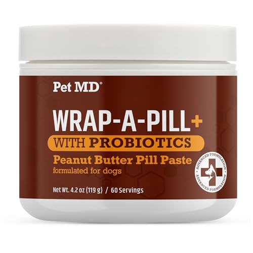 Pet MD Wrap-A-Pill with Probiotics - Pill Wrap for Dogs Medicine - 4.2oz