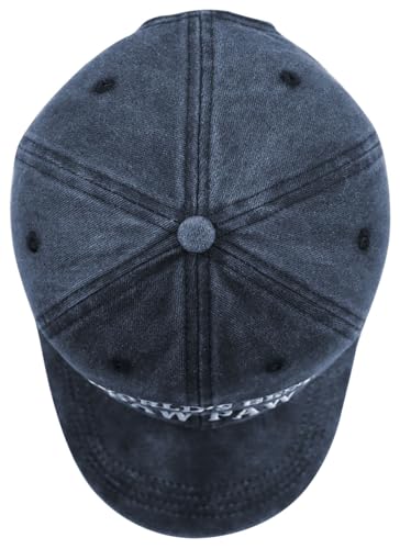 Image of World's Best Paw Paw Papa Uncle Hat for Grandpa Dad Men, Funny Adjustable Cotton Embroidered Grandfather Father Baseball Cap