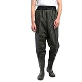 VERSÁTIL Y PRÁCTICO: Waders de cadera Práctico para cazadores, pescadores, remeros, excursionistas, exploradores para manejar situaciones desordenadas y mantener sus pies secos y calientes, ideales para múltiples aventuras, como pesca, caza, agricultura, jardinería, minería, lavado, limpieza y pronto.