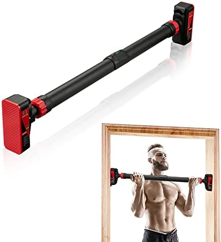 SainSpeed Pull Up Bar No Screw Installation Doorway, Strength Training Pull-up Bars,Adjustable Width Safety Locking, Pullup Bar for Home Fitness Gym Equipment 550LBS