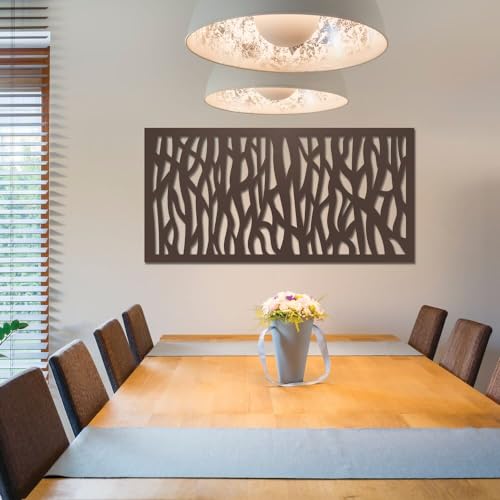 2 ft. x 4 ft. Sprig Umber Decorative Screen Panel - Image 4