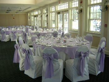 White Wedding Banquet Chair Cover- Round Top Type(set of 10)