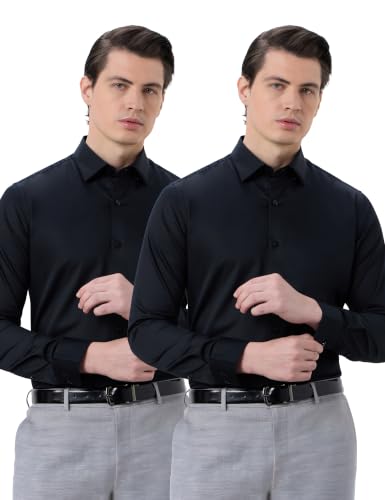 Image of Symbol Premium Men's Slim Fit Satin Formal /Dress Shirt | 100% Cotton | Soft & Lustrous Finish | Available in Plus Sizes
