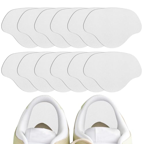 Image of Shoe Heel Repair Patches, Quick Self-Adhesive Inside Sneaker Hole Patches for Sport Work Walking Hiking Tennis Shoes Sneaker Mesh (12 Pcs 丨 White)
