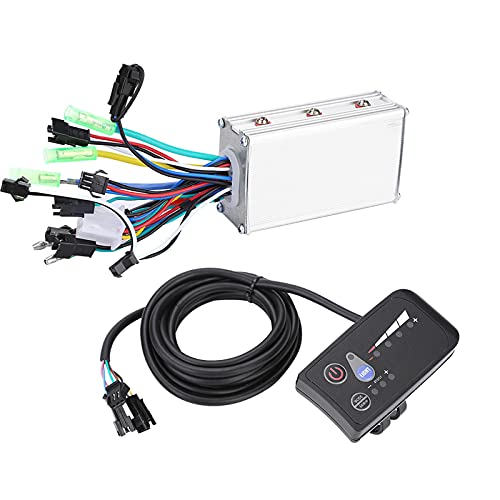 OEBUAFI Kit de Controlador Eléctrico sin Escobillas con Pantalla LED, Controlador Resistente a la Lluvia para un Ajuste Seguro de la Velocidad, Adecuado para Bicicletas Eléctricas, Scooters (24V