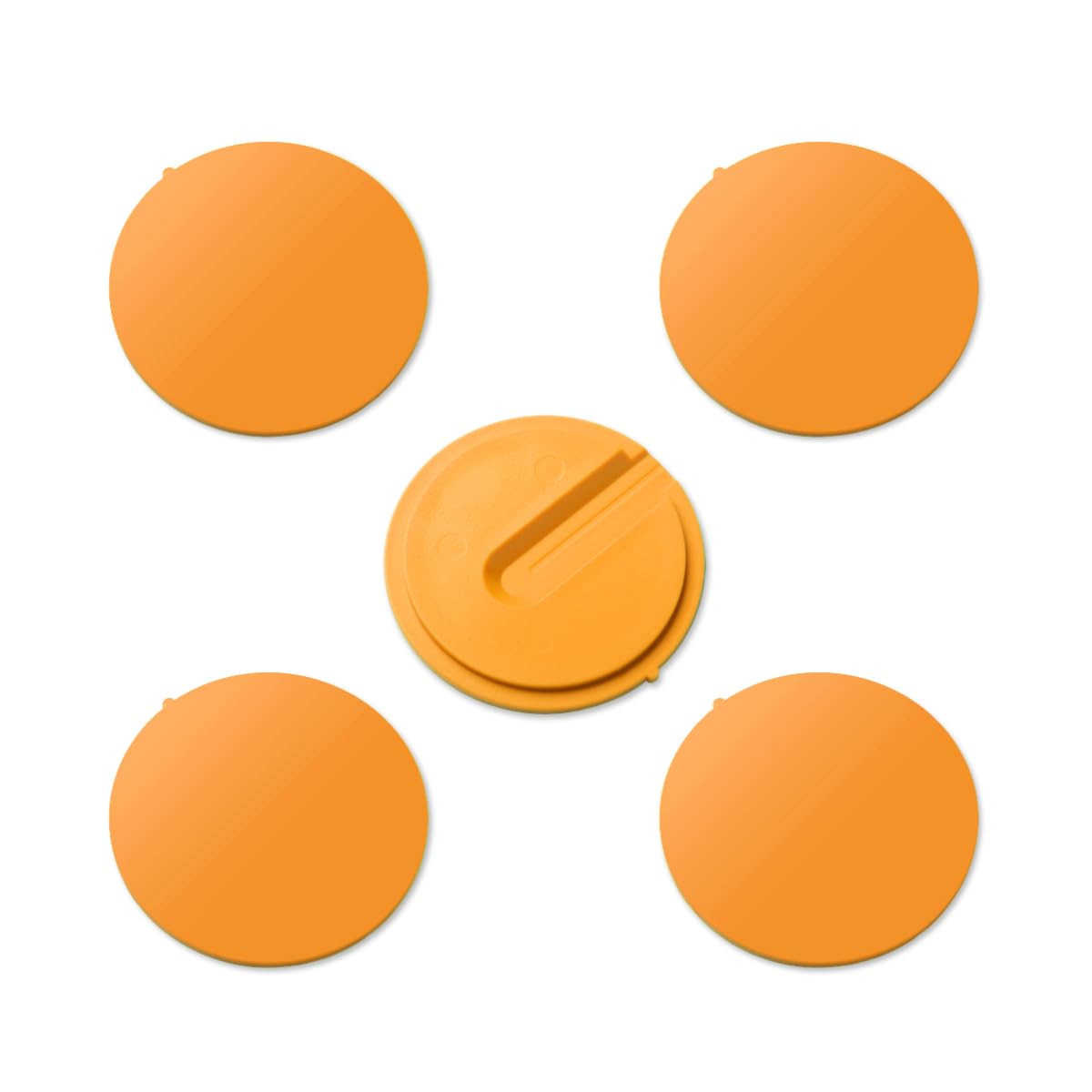 POWERTEC 71086 Zero Clearance Band Saw Table Insert for Delta Bandsaw Models, 2-1/2" Outer Dia. x 2-3/16" Inner Dia. – 5 Pack (Color May Vary)