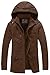 WenVen Cappotto Invernale Caldo Giacca in Cotone Stile Militare Giaccone da Lavoro Jacket Outdoor Casual Uomo caffè M