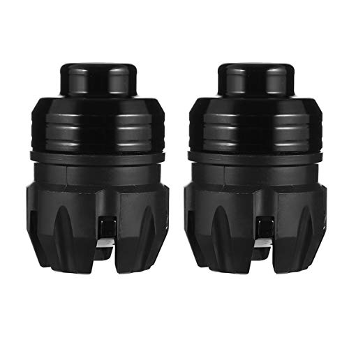 Garneck 2Pcs Fork Frame Sliders Aluminum Front Fork Wheel Crash Protector Cups Falling Protection For Motorcycles Motorbikes Moped Scooters Black #TOP14