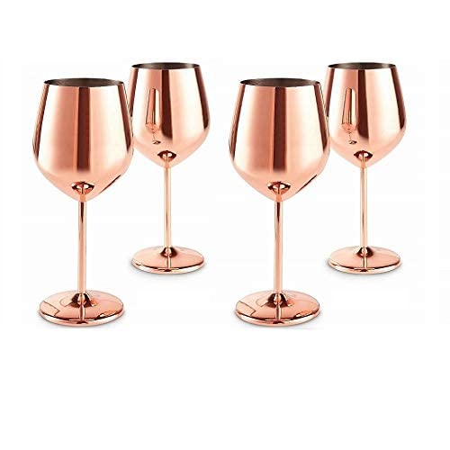 Wine Glass Stainless Steel Goblets for Wine 350 ml