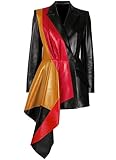 JUFAH Exclusive Designer Half-Peplum Genuine Leather Jacket for Women Multi Color Design Black Red Tan