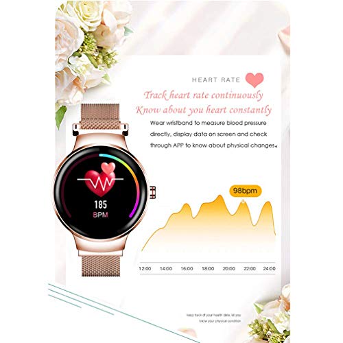 ZDY Mode Smart Watch für Frauen, Fitness Tracker Watch mit Herzfrequenz-Blutdruck & Schlaf-Schrittzähler, IP67 wasserdichte Bluetooth Smartwatch für IOS/Android.