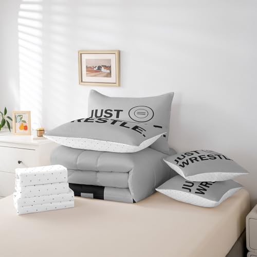 Image of Feelyou Wrestle Bedding Set Queen Size 7 Piece for Kids Women Men