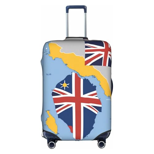 Housse de protection valise Niue blanche contre les rayures aéroport de 45 à 81cm