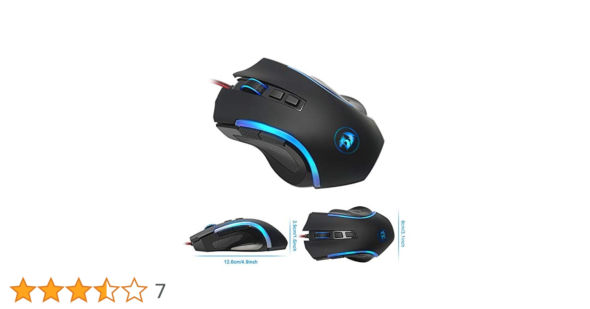 新品　REDRAGON ゲーミング マウス M607 レッドラゴン　10個セット Amazon | Redragon Griffin M607 ゲーミングマウス 7200 DPI