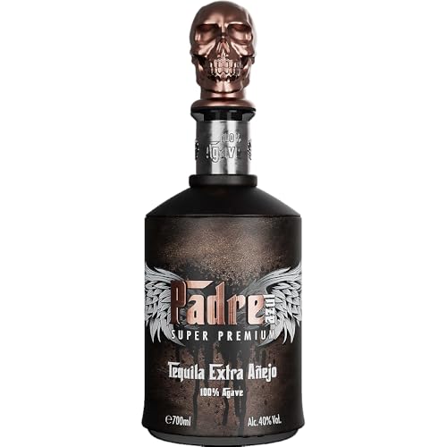 1 Flasche Padre Azul | Super Premium Tequila EXTRA ANEJO 0.7 l 40% vol 0.7 l 40% vol inkl. LOVEVINO Silver Button Sticker