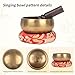 Kmise Tibetan Singing Bowls Set- Handmade in Nepal Meditation Sound Bowls for Yoga, Meditation, Mindfulness, Healing and Chakra Balancing, Stress Relief (3.5', World Tree)