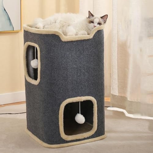 2999ミニ猫 ベッド小型 低い 小さめ 据え置き 人気 爪とぎポール 爪研ぎ 麻紐 猫のおもちゃ コンパクト 省スペース 頑丈 安全 猫ハウス 展望台