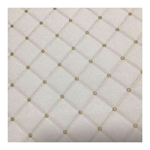 Tela De Cuero Para Tapizar 1.6 * 1m Tela De Cuero Acolchado Manualidades, Tela De Cuero Para Manualidades Tela De Cuero Sintetico Por Polipiel Vinilo Cojines Bolso(Colour: White)(1.6x3m)