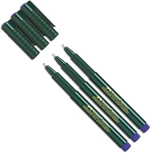 Faber-Castell Faber-Castell Faserstift, Fine-Pen 1511, 0,4 mm, farbig sortiert, 10 Stifte