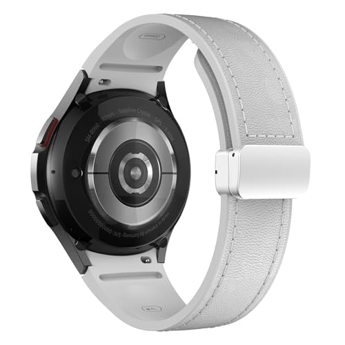 [�����ȓX] ���U�[+�V���R���X�g���b�v �ɓK��Samsung Galaxy Watch 6 5 4 44mm 40mm 20 �u���X���b�g Galaxy Watch 6 4 Classic 47mm 46mm 43mm 42mm(Light Grey 2