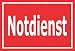 Produktbild Schild  Notdienst  15x10cm, 30x20cm und 45x30cm  Bohrlöcher Aufkleber Hartschaum Aluverbund -S00285D