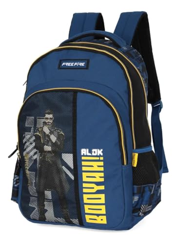 Mochila Costas Masculina Free Fire Azul Luxcel Ms49784ff
