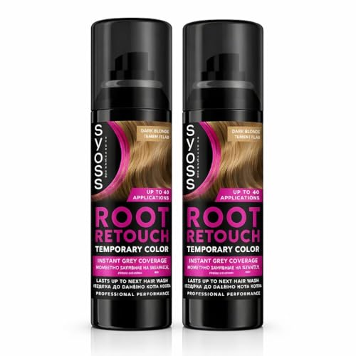 Schwarzkopf Retoucheur de racine, spray de teinture temporaire instantané pour la repousse du blond, blond foncé Duo Box