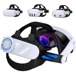 Headstrap for Quest 3 / Quest 3S/ Quest 2 Comfort Head Strap Adjustable VR Strap Reduce Pressure & Lightweight VR Elite Strap Replacement Accessories for Oculus 3 3S 2