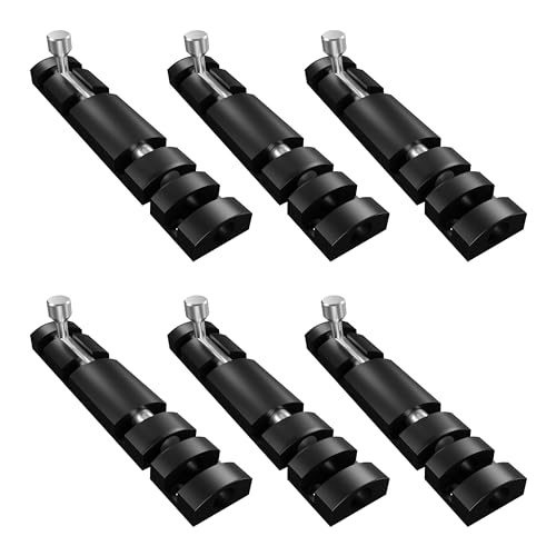 Atlantic Zaylo Aluminium Tower Bolt 8 inch, Black Finish, Pack of 6 Pcs