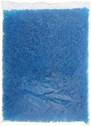 Czech Glass Seed Bead/Pony Bead 6/0 Transparent Medium Aqua Matte - 500g Bulk Bag by Preciosa (Jablonex)