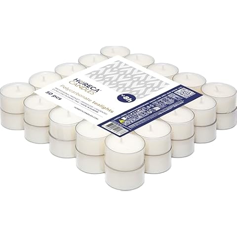 Horeca Candles White Tea Light Candles Cover