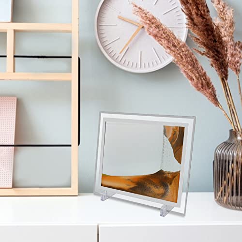 arte areia, pintura arte areia em movimento dinâmico 3D - moldura vidro Sandscapes em movimento, dec