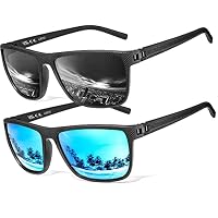 Perfectmiaoxuan Polarized sunglasses for men/women; Vintage/classic/elegant light frame; HD pilot lenses; Golf/driving/fishing/travel Eyewear