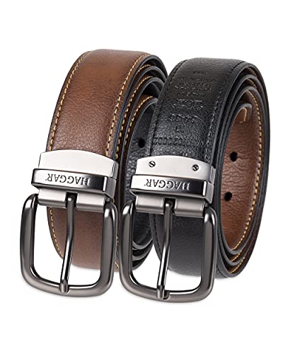 Haggar Men's Reversible Belt-Dress and Casual