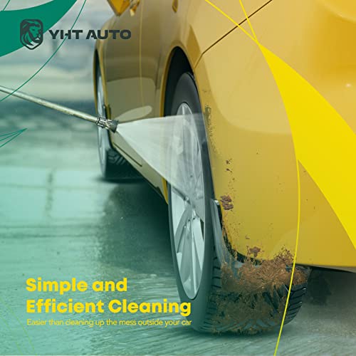 Yhtauto Set Of 4 Mud Flaps Splash Guards Accessories Replacement For Chevrolet Trailblazer 2002-2009 Sport Utility, Front And Rear Lh Rh, Black #TOP5