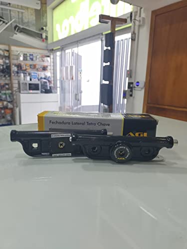 Trava Fechadura Lateral p/Porta de Aço com Chaves Tetra - Par