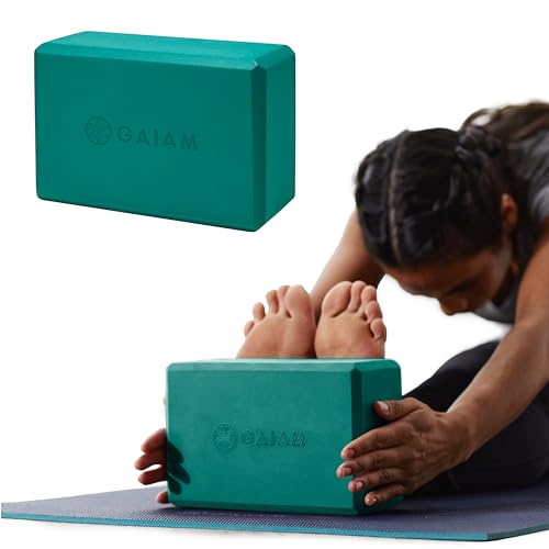 Image of Gaiam Yoga Block - Supportive Latex-Free Eva Foam - Soft Non-Slip Surface with Beveled Edges for Yoga, Pilates, Meditation