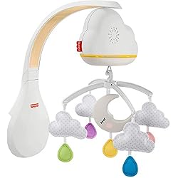 Lampara De Bebe Fisher Price Fisher-Price Móvil Nubes y Lunas, juguete de cuna proyector para bebé recién nacido (Mattel GRP99)