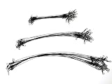 RONCHEN 60Pcs Fishing Leaders,Nylon-Coated Line Wire Leaders with Swivels and Snaps Connect Lures Ri