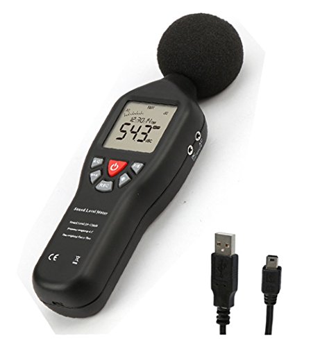 Sound Level Noise Decibel Tester Meter Sound Noise Level Measuring Gauge Range 30 to 130dBA Data Record Function