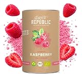 HARVEST REPUBLIC Bio-Himbeerpulver aus gefriergetrockneten Früchten | Perfekt für Smoothie Bowls, Porridge und Frühstücksbowls | 100% Fruchtpulver ohne zugesetzten Zucker (125 g)