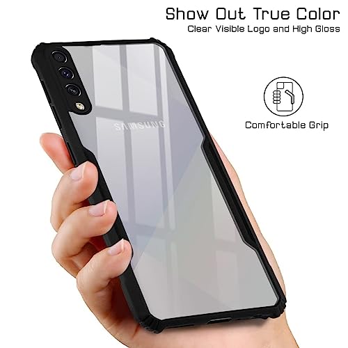Image of Jkobi Back Cover Case for Samsung Galaxy A90 5G (Shockproof with Polycarbonate Clear Panel | Professional Black)