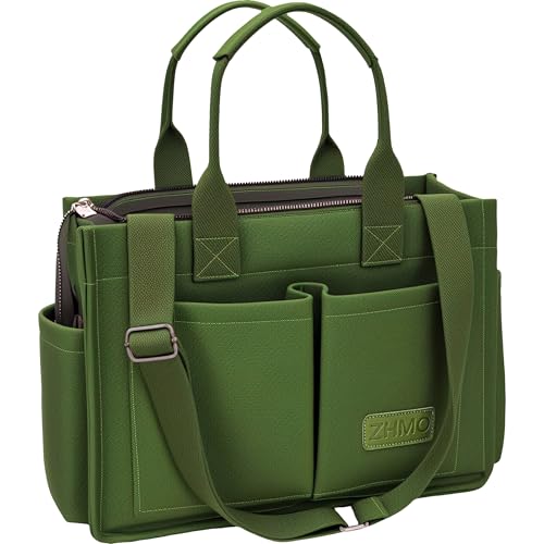 ZHMO Canvas Tote Bag for Women With Compartments and...