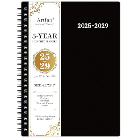 Artfan 2025-2029 Monthly Planner Cover